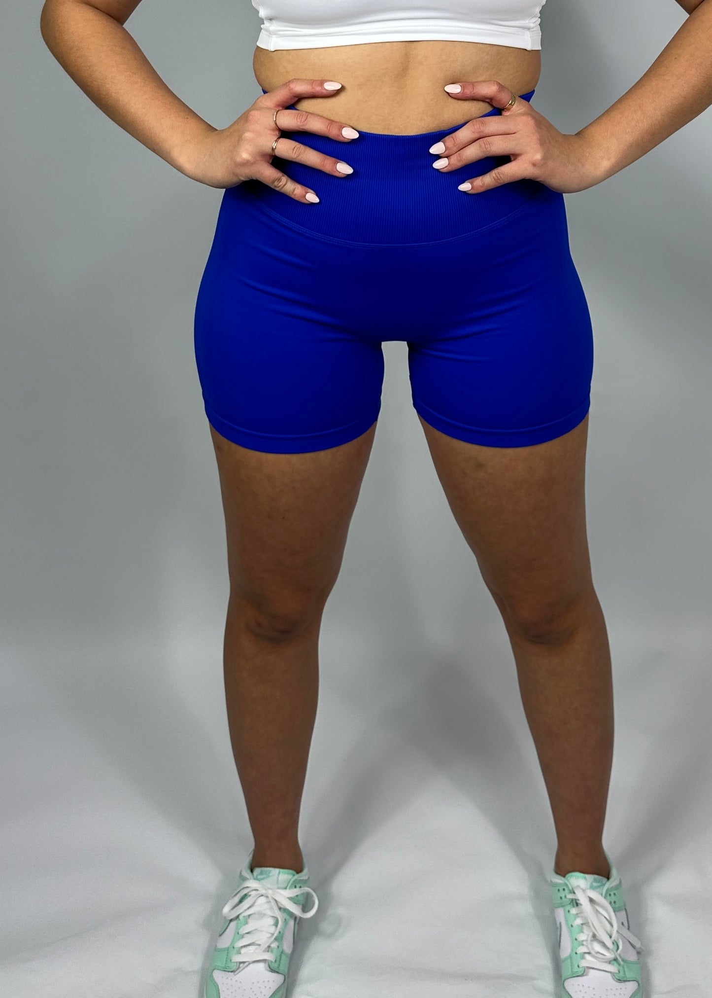 Seamless Booty Shorts - Bright Blue